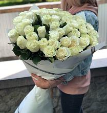 Букет 35 Белых роз #REPLACE_PRED# Лоскутово