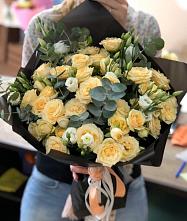 Букет цветов из:  Розы и Лизиантусы #REPLACE_PRED# Лоскутово